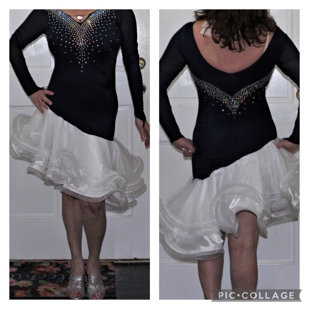 Salsa dancing skin tight dress